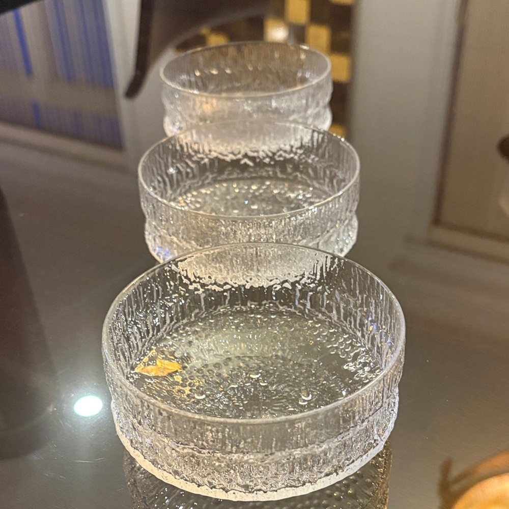 Vintage IITTALA “Paadar” Glass Bowl – Tapio Wirkkala Finland